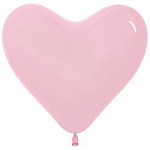 Шар-сердце "Пастель" светло розовый (12''/30 см)