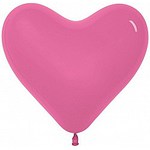 Шар-сердце "Пастель" розовый (12''/30 см)